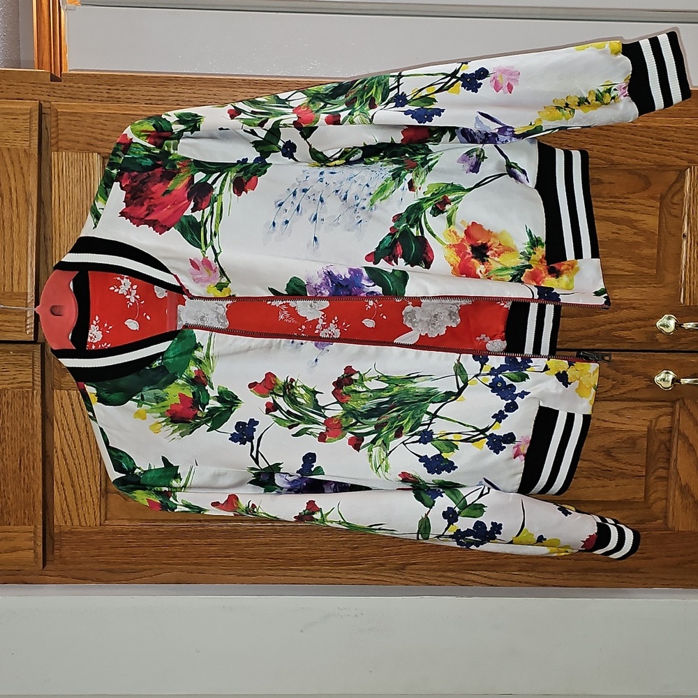 Satin reversible bomber jacket